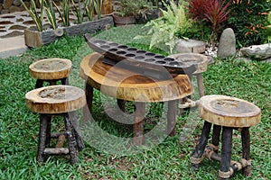 Philippine mancala sungka game consists of wooden board and seed shells