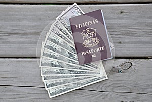 Philippine passport over US dollars