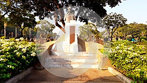 Philippine President Diosdado P. Macapagal statue. Location: Luneta park photo