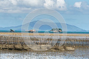 Philippine village on the water