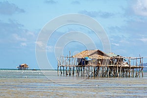 Philippine village on the water