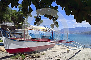 Philippines Fishing Boat on the Beach.