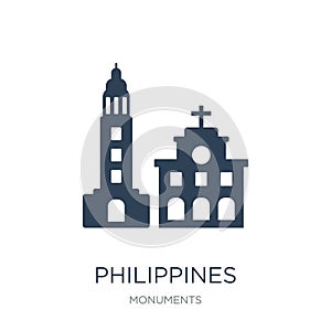 philippines icon in trendy design style. philippines icon isolated on white background. philippines vector icon simple and modern