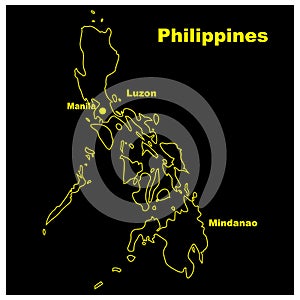 Philippines map icon