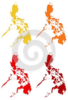 Philippines map - Republic of the Philippines