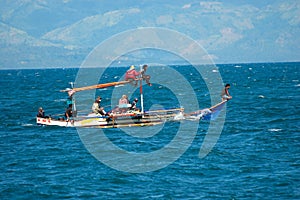 Philippines, Mindanao, Fishing family