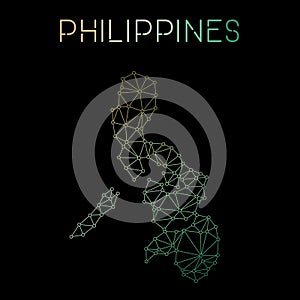 Philippines network map.