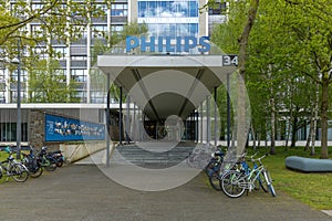 Philips entrance high tech campus Eindhoven
