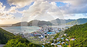 Philipsburg, Sint Maarten, cityscape at the Great Salt Pond