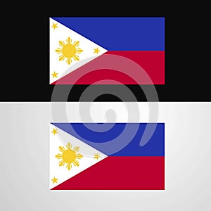 Phillipines Flag banner design