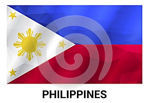 Phillipines flags design vector