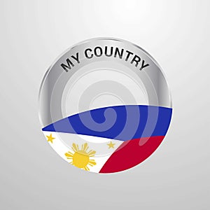 Phillipines My Country Flag badge