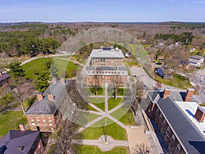 Phillips Academy aerial view, Andover, MA, USA