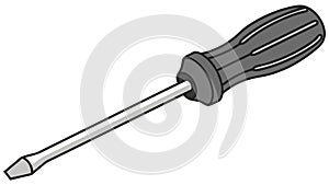 Phillips Head Screwdriver Tool, Construction Graphic, vector design Generative AI