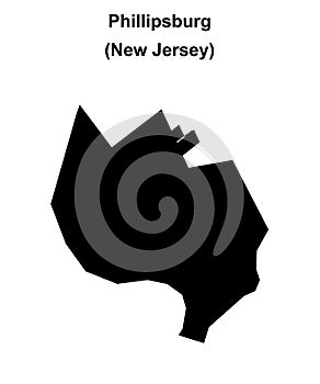 Phillipsburg outline map