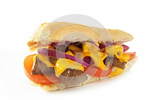 Philly cheese sandwich