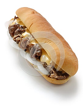 Philly cheese steak sandwich