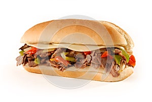 Philly cheesesteak sandwich