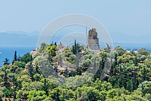 Philopappos Hill in Athens, Geece