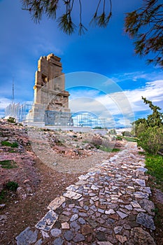 Philopappos Monument is ancient Greek mausoleum and monument.