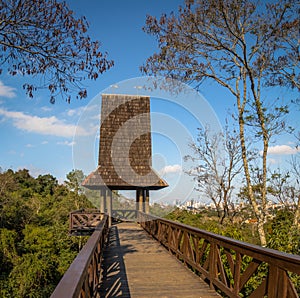 Philosophers Tower at Bosque Alemao German Forest Park - Curitiba, Parana, Brazil photo