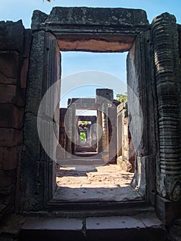 Phimai Historical Park,Phimai built according to the traditional art of Khmer. Phimai Prasat Hin probably started to build during