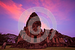 Phimai Historical Park in the twilight