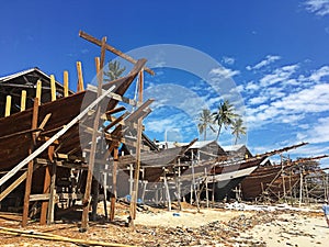 Phinisi at Tanjung Bira photo