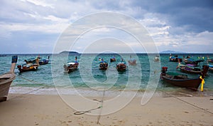 PhiPhi island long tail boats