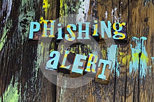 Phishing alert scam malware software security technology virus protection