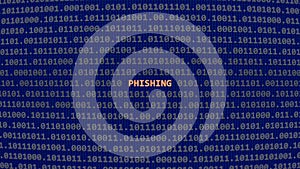 Phishing cyber attack in binary system 0101