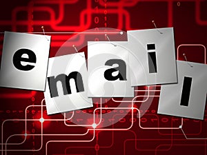 Phishing E-mail Internet Threat Protection 2d Illustration