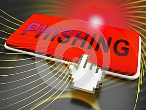 Phishing E-mail Internet Threat Protection 3d Rendering