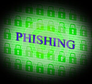 Phishing Hacked Represents Theft Hackers And Unauthorized