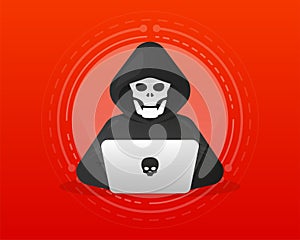 Phishing by hackers and cybercriminals, identity theft, password, user login, document, email and credit card. Hacker