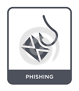 phishing icon in trendy design style. phishing icon isolated on white background. phishing vector icon simple and modern flat