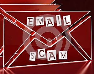 Phishing Scam Email Identity Alert 3d Rendering