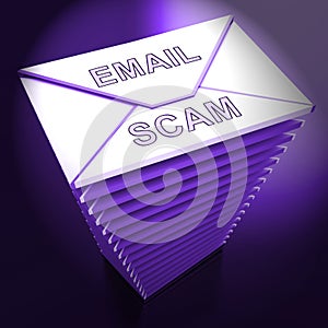 Phishing Scam Email Identity Alert 3d Rendering