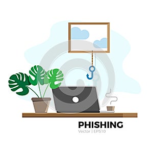 Phishing vector illustration