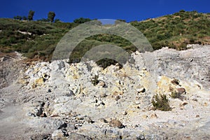 Fumaroles Phlegraean Fields, Pozzuoli, Campania, Italy photo