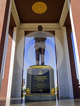 Statue of King Father Norodom Sihanouk, Phnom Penh, Cambodia photo