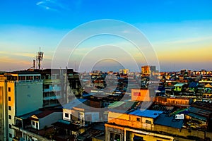 Phnom Penh City in the Morning, Cambodia