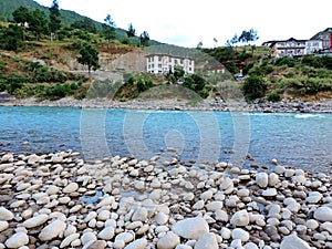 Pho Chu river, Punakha, Bhutan