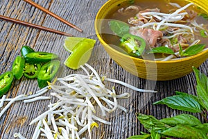 Pho Vietnamese beef soup