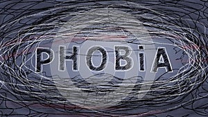 PHOBIA. Conceptual illustration