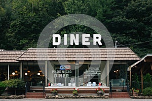 The Phoenicia Diner, in Phoenicia, in the Catskill Mountains, New York