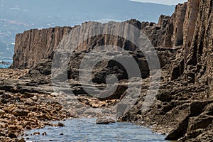 Phoenician wall in Batroun Lebanon