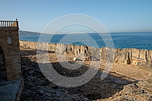 Phoenician wall in Batroun Lebanon