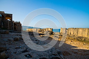 Phoenician wall in Batroun Lebanon