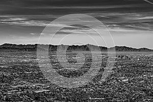 Phoenix, Arizona as seen from the peak of Camelback Mountain